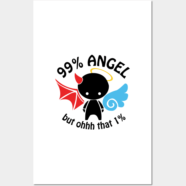 99% Angel Wall Art by Teamtsunami6